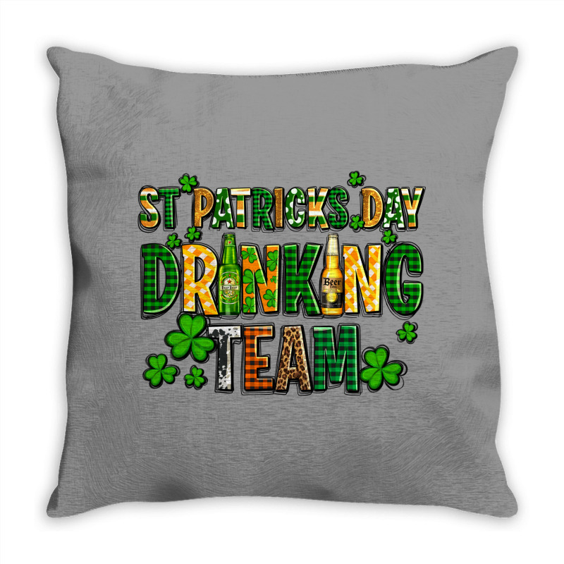 St Patricks Day Drinking Team Throw Pillow | Artistshot