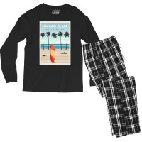 Hot Trend Siargao Island Surf Beach Men's Long Sleeve Pajama Set | Artistshot