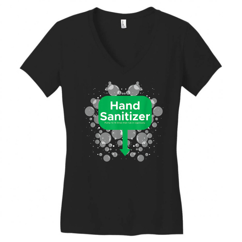 Mens Hands Sanitizer Funny Adult Humor Dirty Jokes Christmas Gag T Shi Women's V-Neck T-Shirt by joeykujalat4t | Artistshot