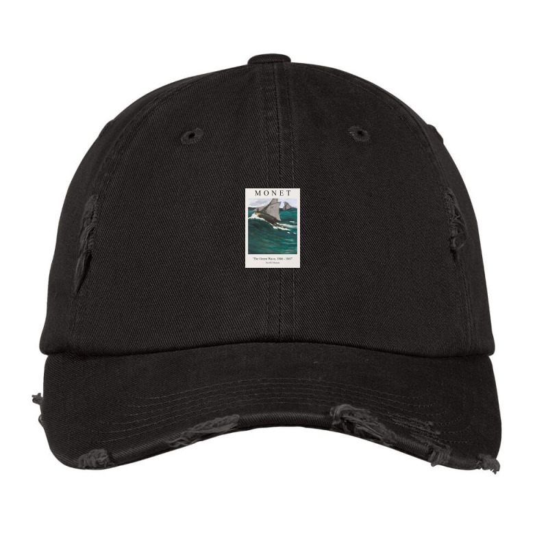 Claude Monet Wave 1866 - 1867 Vintage Cap | Artistshot