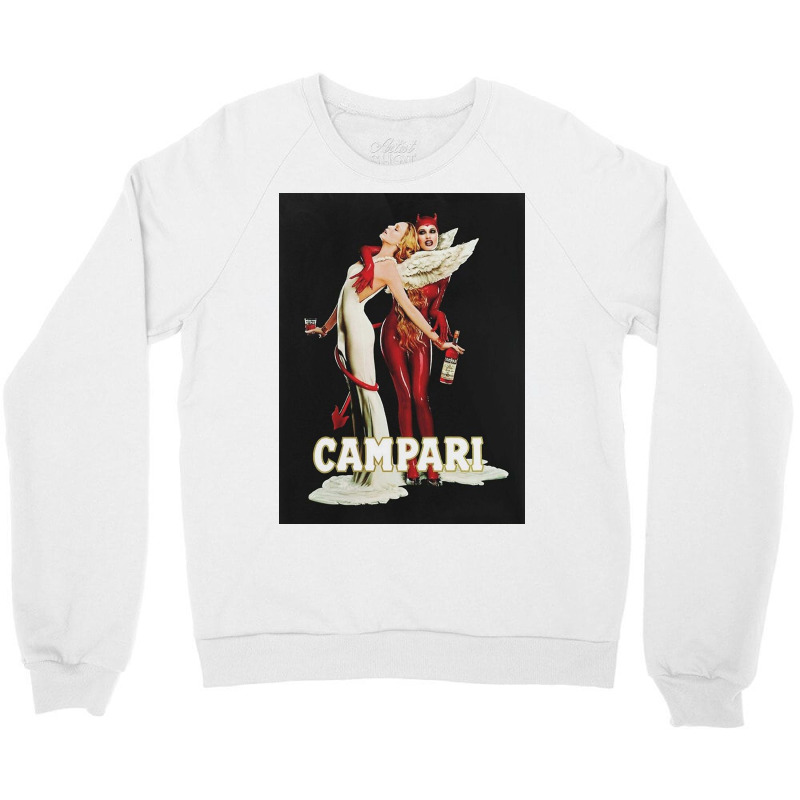 Vintage // Campari Italian Angel And Devil Crewneck Sweatshirt by galaxysuzza | Artistshot