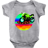 Trending Green Motorcycle Baby Bodysuit | Artistshot