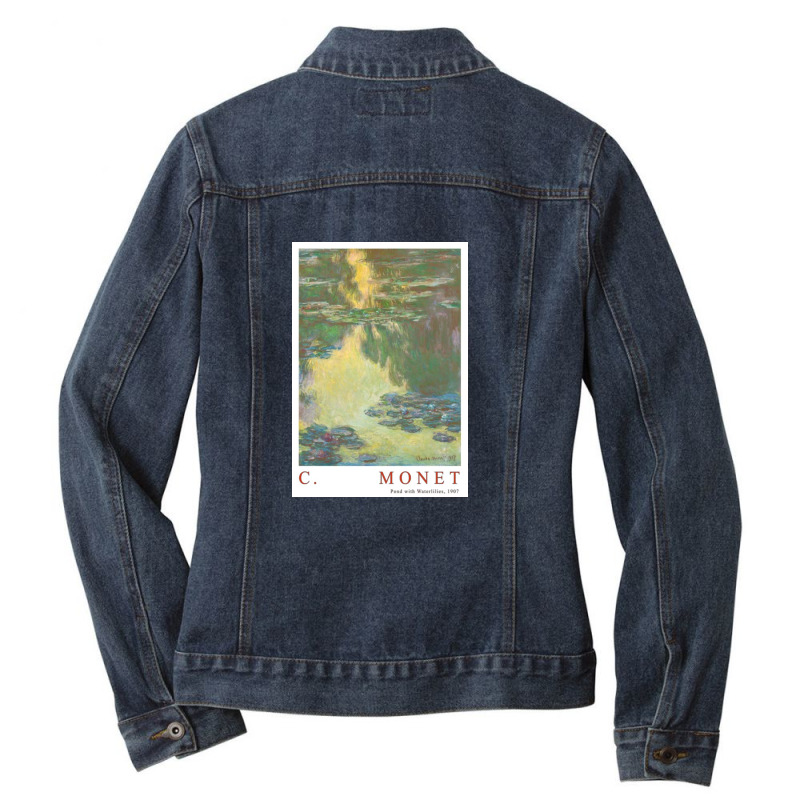 Claude Monet Waterlilies 1907 Ladies Denim Jacket by davenportkermit4 | Artistshot