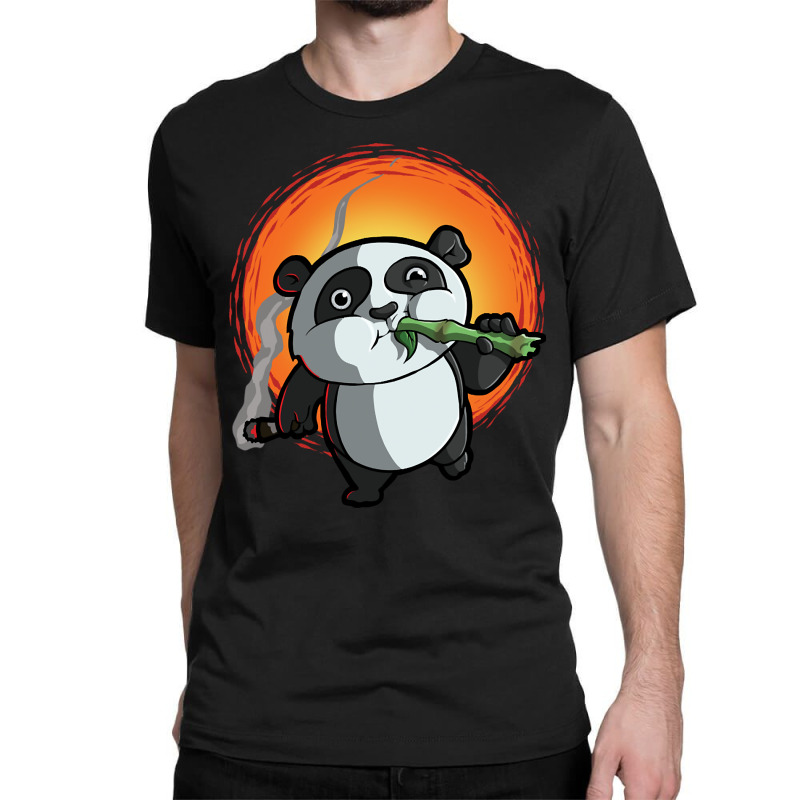 Limited Edition Smoking Panda Classic T-shirt by Jankonen637 | Artistshot