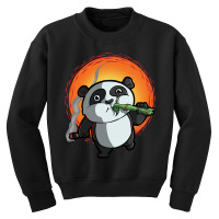 Limited Edition Smoking Panda Youth Sweatshirt | Artistshot