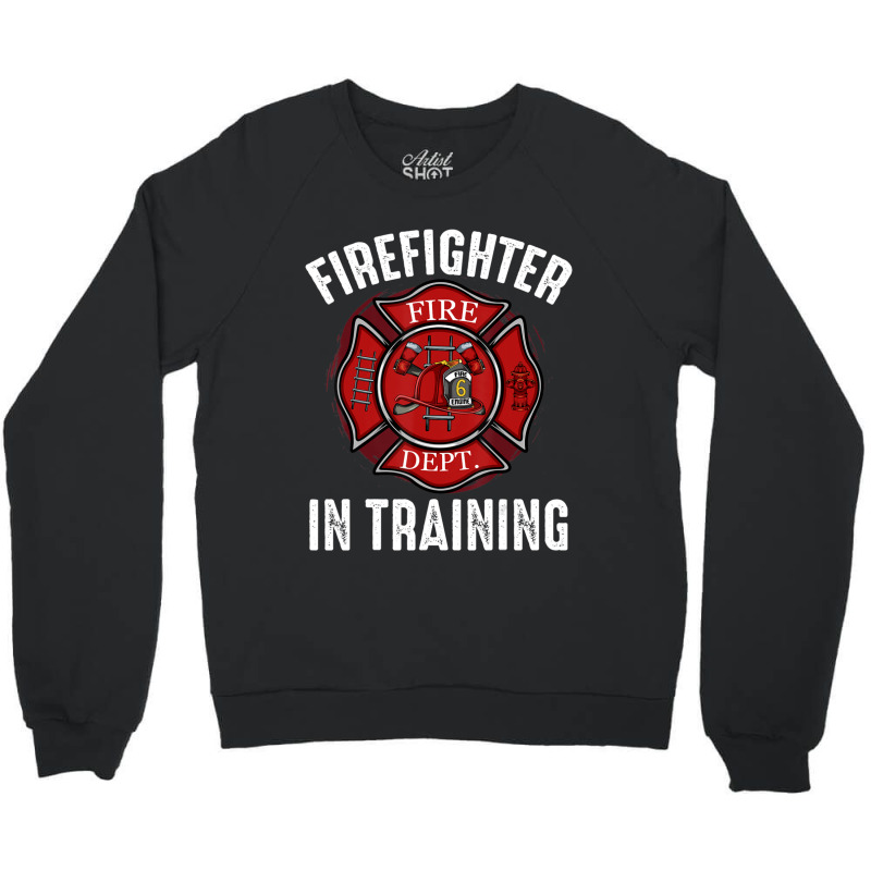 Hot Trend Firefighter In Training Academy Emergency Service Hydrant Crewneck Sweatshirt | Artistshot