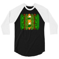 St Patricks  Brushstrokes 3/4 Sleeve Shirt | Artistshot