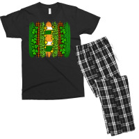 St Patricks  Brushstrokes Men's T-shirt Pajama Set | Artistshot