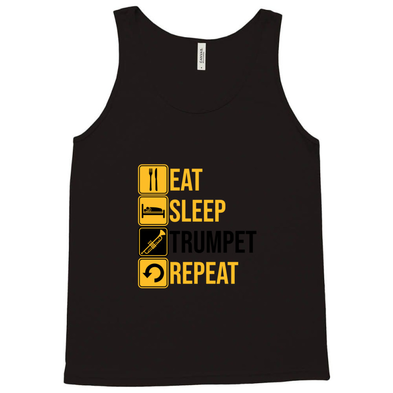 Eat Sleep Trumpet Tank Top | Artistshot