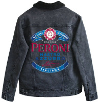 Peroni Nastro Azzurro Italy Unisex Sherpa-lined Denim Jacket | Artistshot