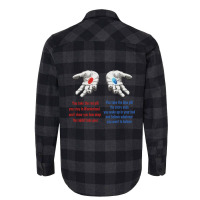 The Blue Pill And The Red Pill Design Flannel Shirt | Artistshot