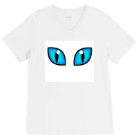 Cat Eye V-neck Tee | Artistshot