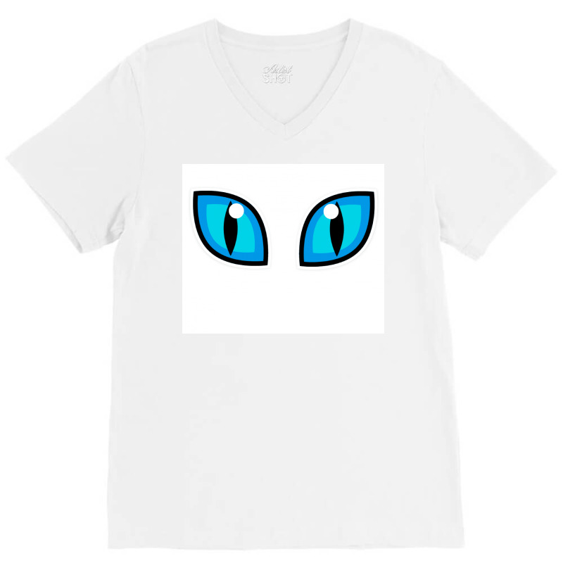 Cat Eye V-neck Tee | Artistshot