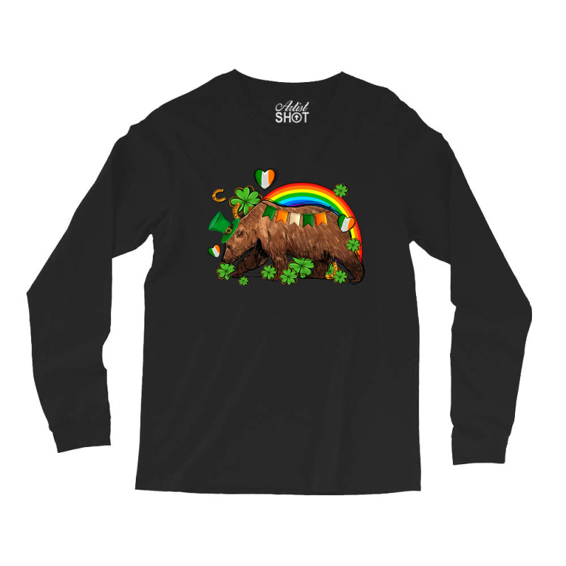 St Patricks Bear Ado Long Sleeve Shirts | Artistshot