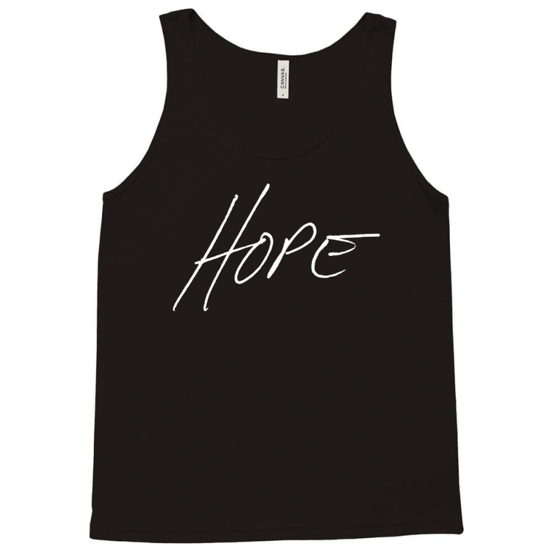 Hope  Jensen Ackles Handwriting  White Font 1 Tank Top | Artistshot