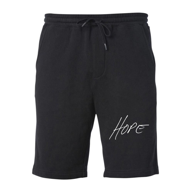 Hope  Jensen Ackles Handwriting  White Font 1 Fleece Short | Artistshot