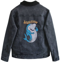 Jabberjaw Distressed Unisex Sherpa-lined Denim Jacket | Artistshot