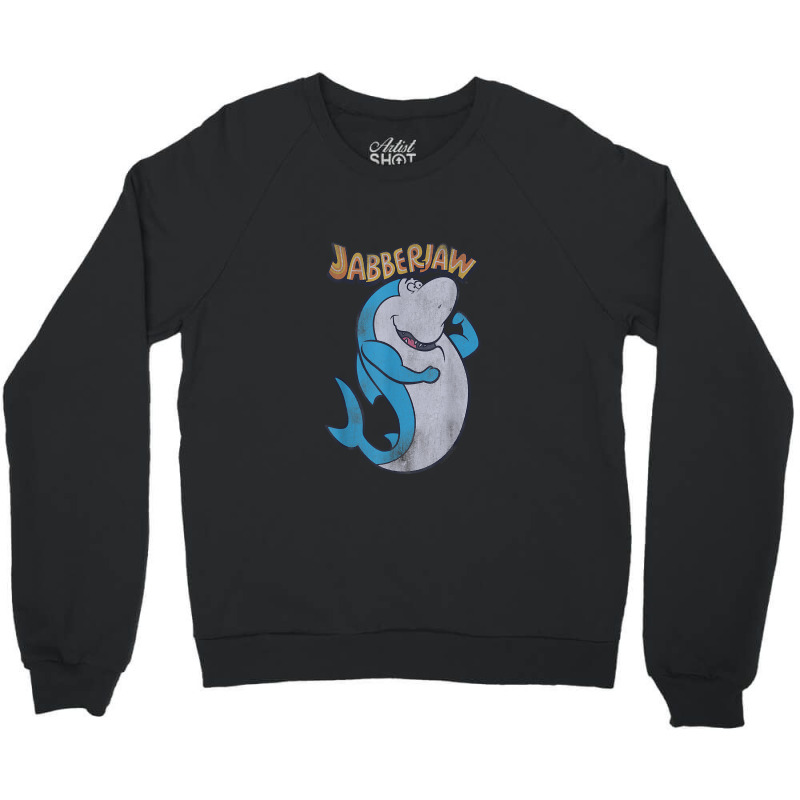 Jabberjaw Distressed Crewneck Sweatshirt by JosephWDaniels | Artistshot