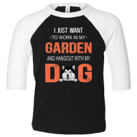 Work In My Garden And Hangout With My Dog Alaskan Malamute Toddler 3/4 Sleeve Tee | Artistshot