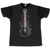 Lpstyle Electric Guitar 3d Outline Flowering Vines Graphic T-shirt | Artistshot