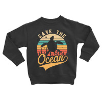 Save The Ocean Marine Sea Turtle Lover Toddler Sweatshirt | Artistshot