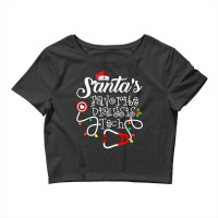 Santas Favorite Dialysis Tech Christmas Dialysis Technician T Shirt Crop Top | Artistshot