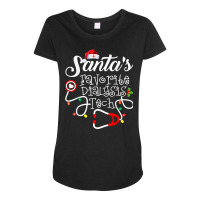 Santas Favorite Dialysis Tech Christmas Dialysis Technician T Shirt Maternity Scoop Neck T-shirt | Artistshot