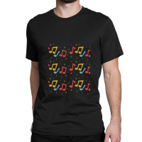 Colorful Music Notes. Classic T-shirt | Artistshot