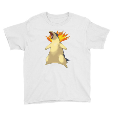 Cyndaquil Youth Tee Designed By Acoy