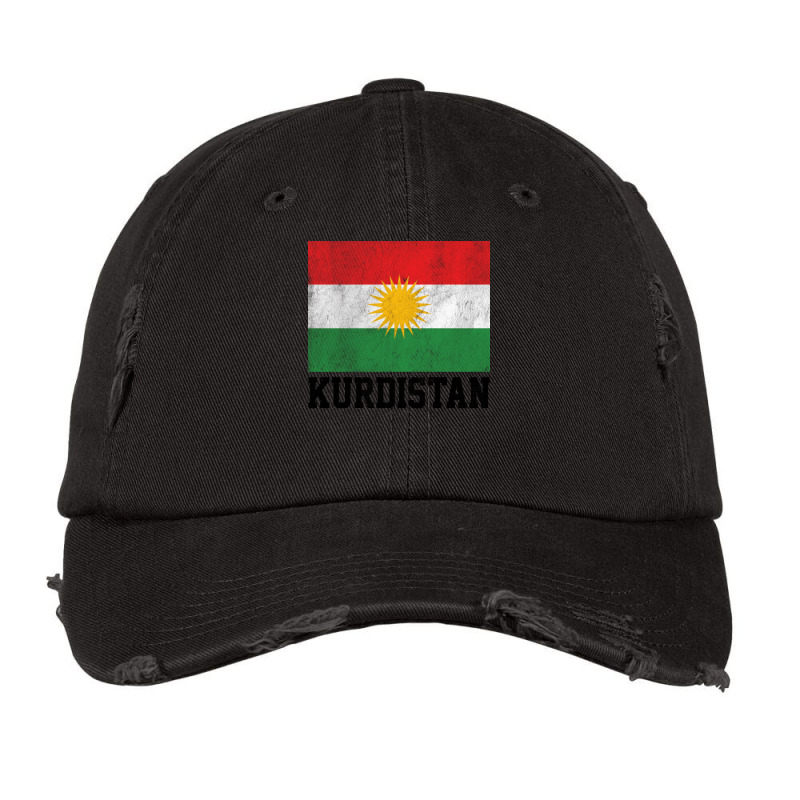 Kurdistan Faded Vintage Style Flag Design Gift Vintage Cap by SandeeNardi | Artistshot