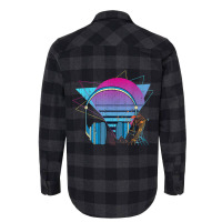 80s Art Vaporwave Aesthetic Headphones Synthwave Retro Music Classic Flannel Shirt | Artistshot