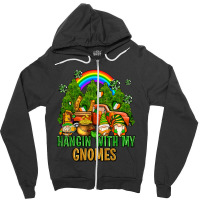 Hangin With My Gnomes With Rainbow Zipper Hoodie | Artistshot