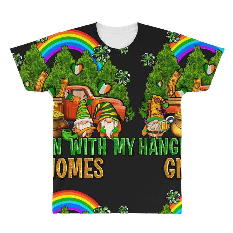 Hangin With My Gnomes With Rainbow All Over Men's T-shirt | Artistshot