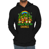 Hangin With My Gnomes With Rainbow Lightweight Hoodie | Artistshot