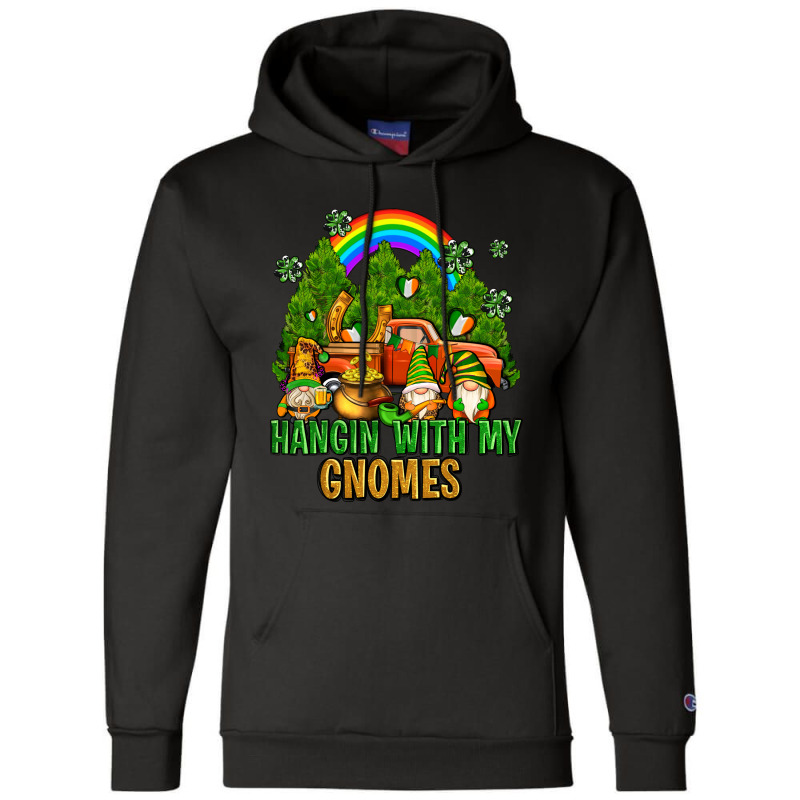 Hangin With My Gnomes With Rainbow Champion Hoodie | Artistshot