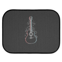 Acoustic Guitar 3d Outline Flowering Vines 1 Rear Car Mat | Artistshot