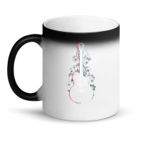 Acoustic Guitar 3d Outline Flowering Vines 1 Magic Mug | Artistshot