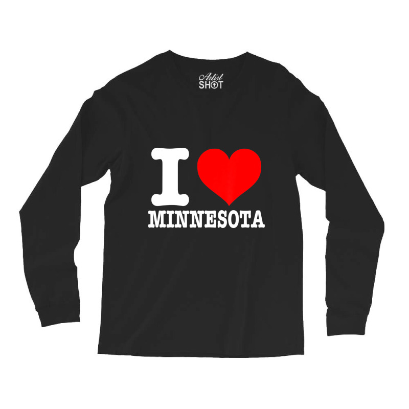 Hot Trend I Love Minnesota I Heart Minnesota Long Sleeve Shirts | Artistshot