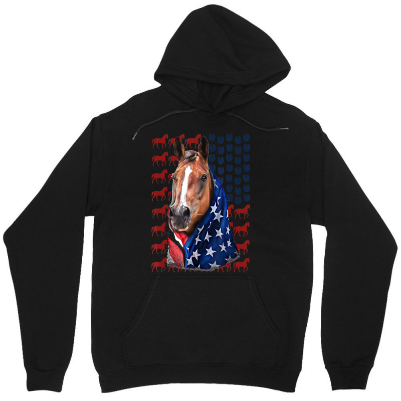 Hot Trend Patriotic Horse American Flag Horse 4th Of Unisex Hoodie | Artistshot