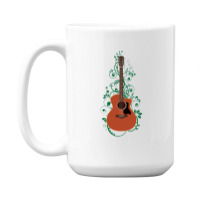 Mahogany Auditorium Acoustic Guitar Flowering Vines 1 15 Oz Coffee Mug | Artistshot