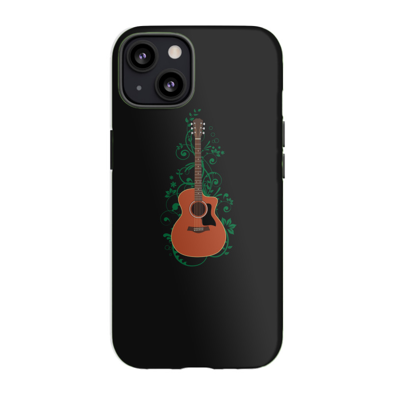 Mahogany Auditorium Acoustic Guitar Flowering Vines 1 Iphone 13 Case | Artistshot