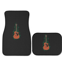 Mahogany Auditorium Acoustic Guitar Flowering Vines 1 Full Set Car Mats | Artistshot