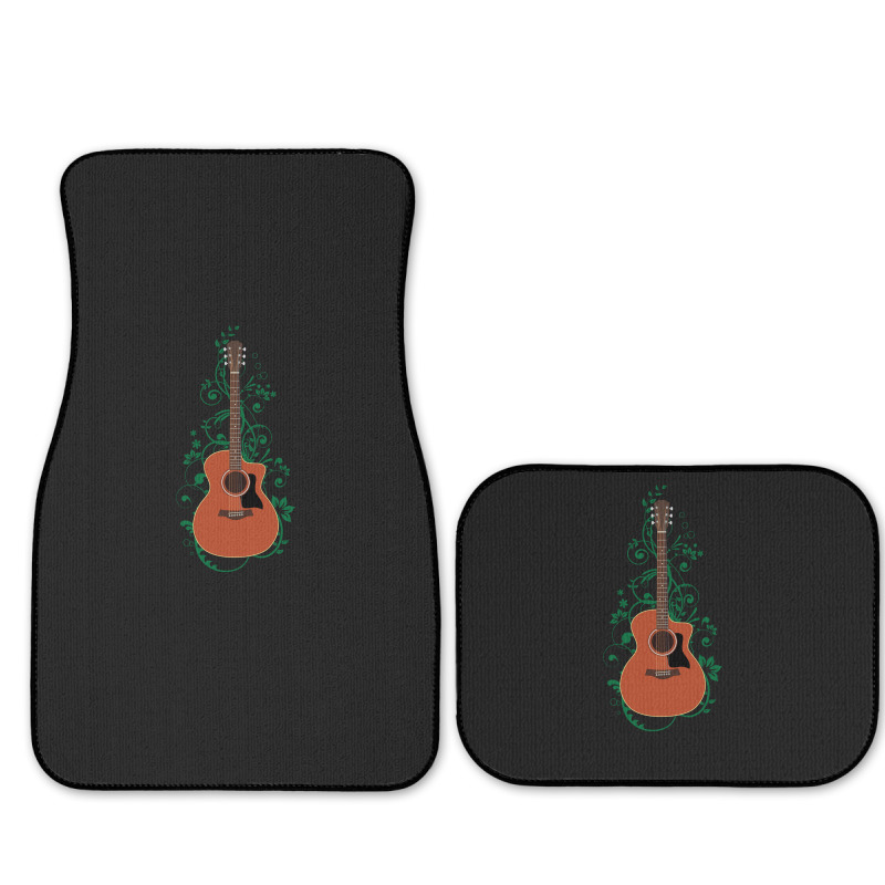 Mahogany Auditorium Acoustic Guitar Flowering Vines 1 Full Set Car Mats | Artistshot