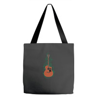 Mahogany Auditorium Acoustic Guitar Flowering Vines 1 Tote Bags | Artistshot