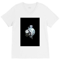 Astronaut Cat Poster Quote V-neck Tee | Artistshot