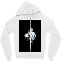 Astronaut Cat Poster Quote Zipper Hoodie | Artistshot