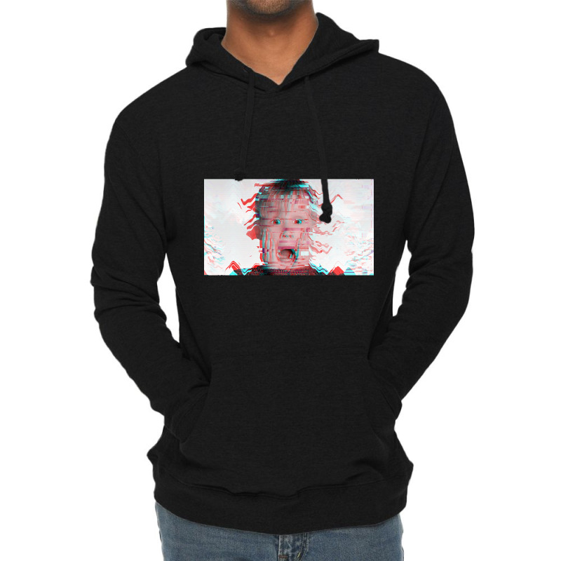 Hot Trend Glitched Home Alone Lightweight Hoodie | Artistshot