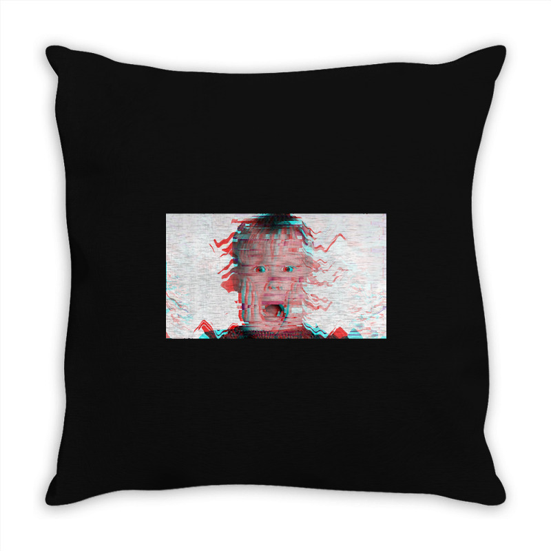 Hot Trend Glitched Home Alone Throw Pillow | Artistshot