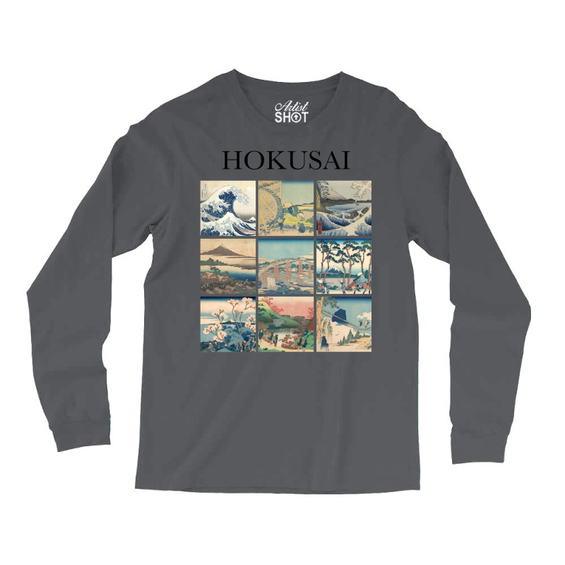 Hokusai   Collage Long Sleeve Shirts by camojafurxhiv | Artistshot