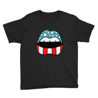 Trending Patriotic Patriotic Lips 4th Of July American Youth Tee | Artistshot